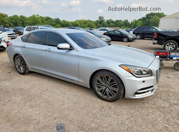 KMHGN4JEXJU235447 2018 GENESIS G80 Silver Front right