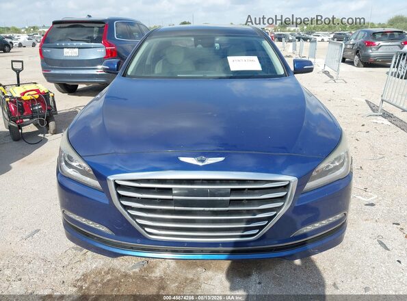 KMHGN4JF1HU179501 2017 GENESIS G80 Blue Vista del cuadro de instrumentos