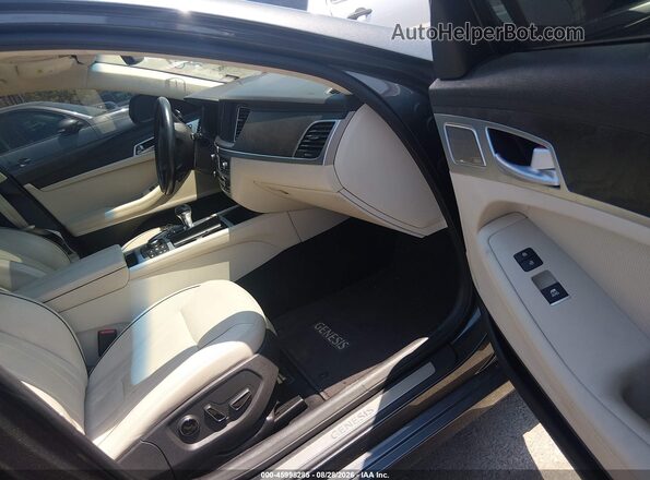 KMHGN4JF2JU266314 2018 GENESIS G80 Gray Вид салону спереду