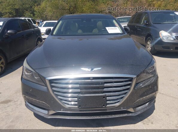 KMHGN4JF2JU266314 2018 GENESIS G80 Gray Вид спереду