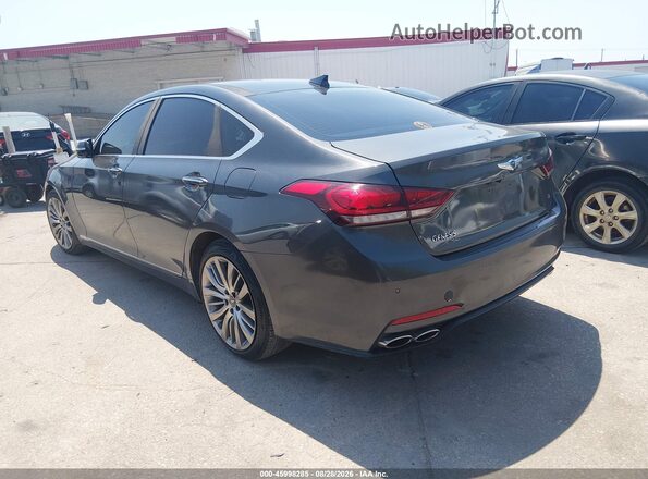 KMHGN4JF2JU266314 2018 GENESIS G80 Gray Задня ліва чверть