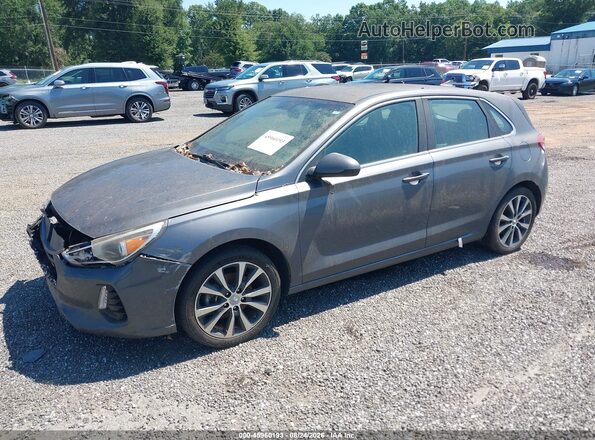 KMHH35LE0JU038333 2018 HYUNDAI ELANTRA GT Gray Առջևի ձախ երեք քառորդ տեսարան