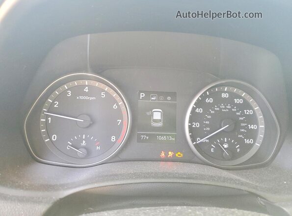 KMHH35LE0KU094970 2019 HYUNDAI ELANTRA White Instrument cluster view