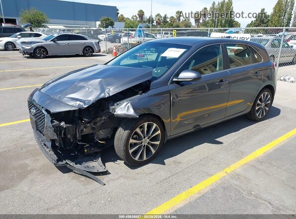 KMHH35LE1JU081272 2018 HYUNDAI ELANTRA GT Gray Vista tres cuartos delantera izquierda