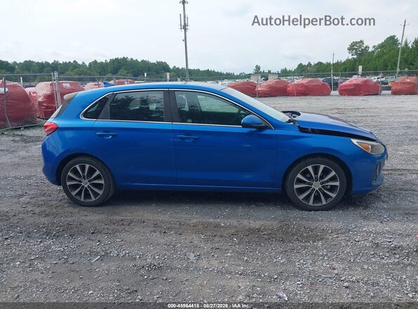 KMHH35LE2JU057496 2018 HYUNDAI ELANTRA GT Blue Սալոնի հետևի տեսք
