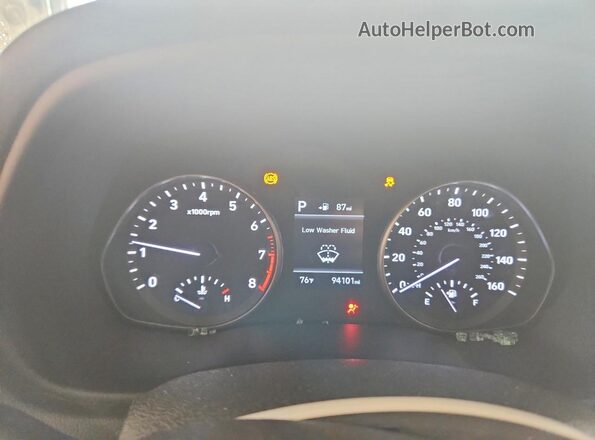 KMHH35LE2JU078784 2018 HYUNDAI ELANTRA Black Widok zestawu wskaźników
