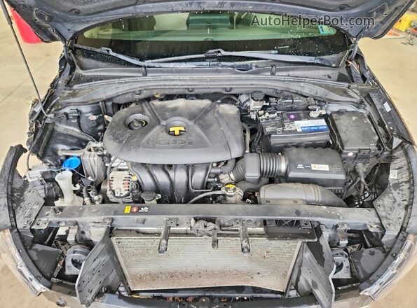 KMHH35LE2JU078784 2018 HYUNDAI ELANTRA Black Widok komory silnika
