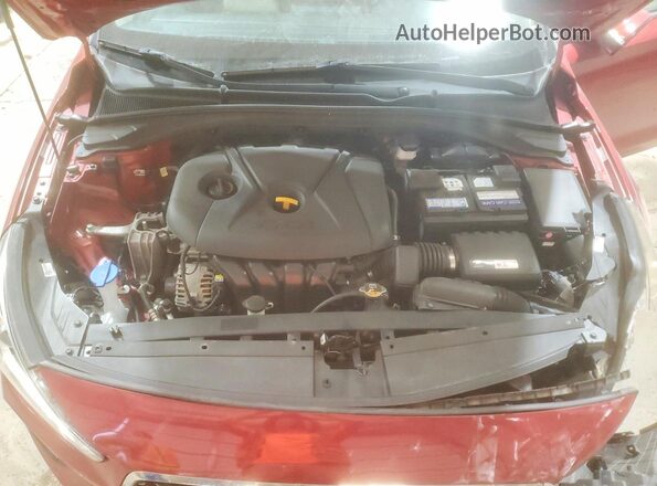 KMHH35LE3JU011725 2018 HYUNDAI ELANTRA Красный Вид подкапотного пространства