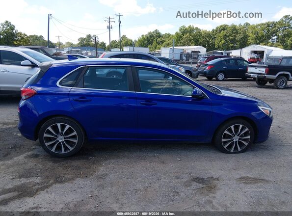 KMHH35LE3KU099256 2019 HYUNDAI ELANTRA GT Blue Вид задньої частини салону