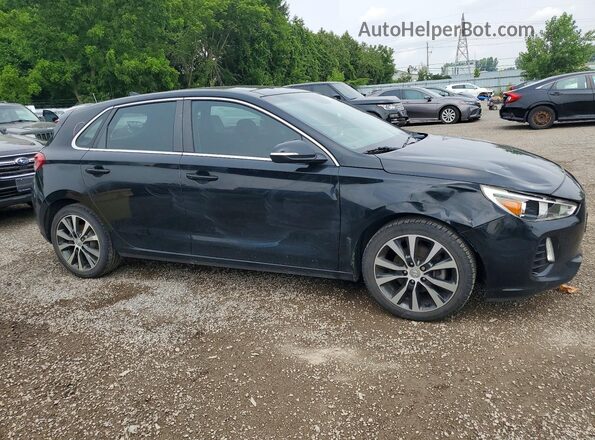 KMHH35LE5JU035122 2018 HYUNDAI ELANTRA Black Przód prawy