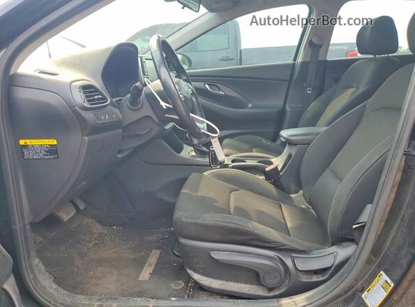 KMHH35LE5JU035122 2018 HYUNDAI ELANTRA Black Widok wnętrza z przodu