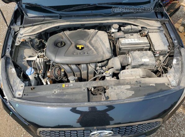 KMHH35LE5JU035122 2018 HYUNDAI ELANTRA Black Widok wnętrza z tyłu