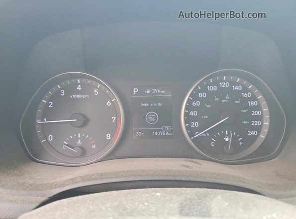 KMHH35LE5JU035122 2018 HYUNDAI ELANTRA Black Widok zestawu wskaźników