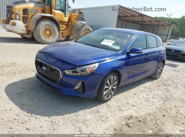 KMHH35LE5JU077323 2018 HYUNDAI ELANTRA GT Blue Передня ліва чверть