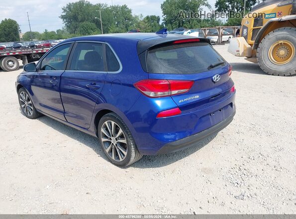 KMHH35LE5JU077323 2018 HYUNDAI ELANTRA GT Blue Задня ліва чверть