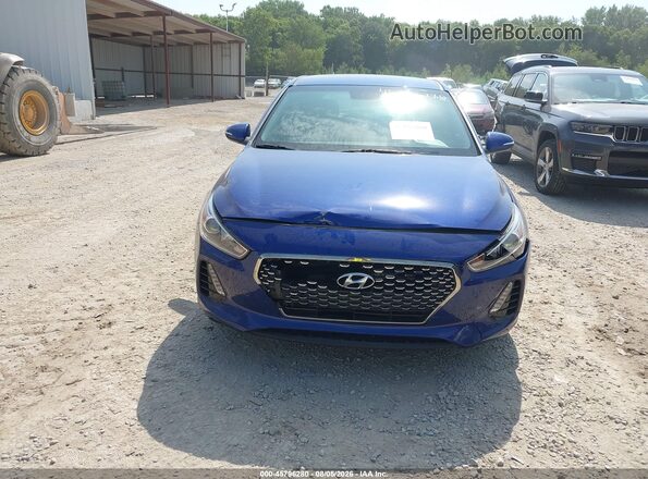 KMHH35LE5JU077323 2018 HYUNDAI ELANTRA GT Blue Вид щитка приладів