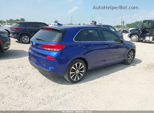 KMHH35LE5JU077323 2018 HYUNDAI ELANTRA GT Blue Задня права чверть