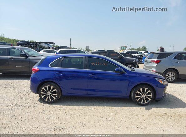 KMHH35LE5JU077323 2018 HYUNDAI ELANTRA GT Blue Вид задньої частини салону