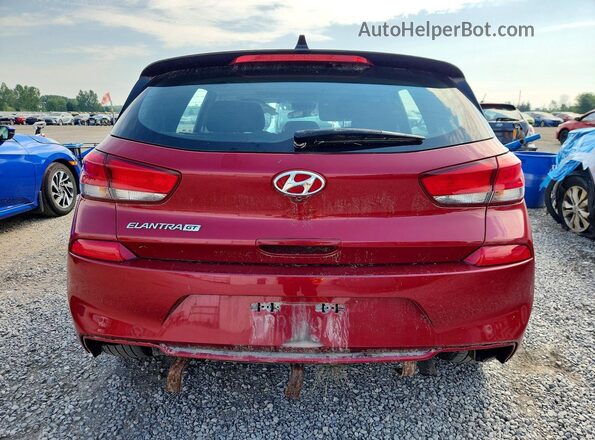 KMHH35LE6JU072535 2018 HYUNDAI ELANTRA Red Rear view