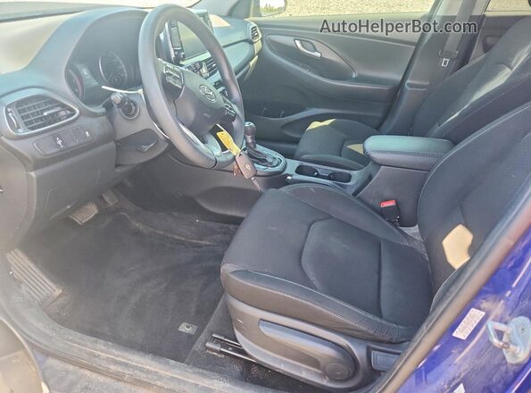 KMHH35LE6KU117619 2019 HYUNDAI ELANTRA Синий Вид салона спереди