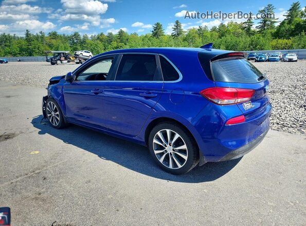 KMHH35LE6KU117619 2019 HYUNDAI ELANTRA Синий Задняя левая четверть