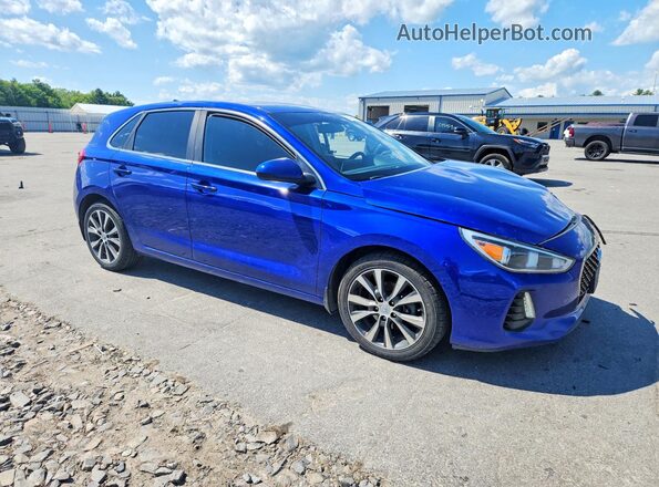KMHH35LE6KU117619 2019 HYUNDAI ELANTRA Синий Передняя правая четверть