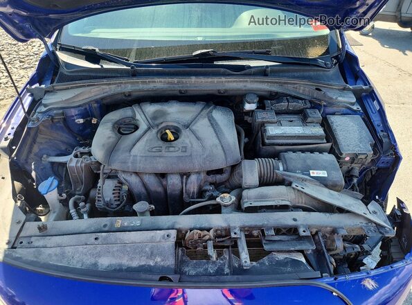 KMHH35LE6KU117619 2019 HYUNDAI ELANTRA Синий Вид задней части салона