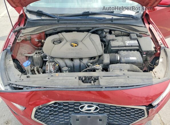 KMHH35LEXJU029252 2018 HYUNDAI ELANTRA Red Vista interior trasera