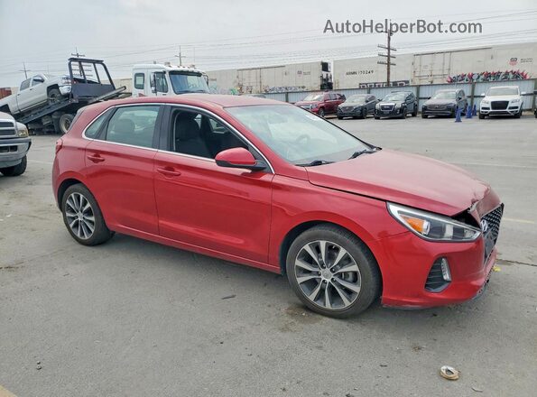 KMHH35LEXJU029252 2018 HYUNDAI ELANTRA Red Delantero derecho