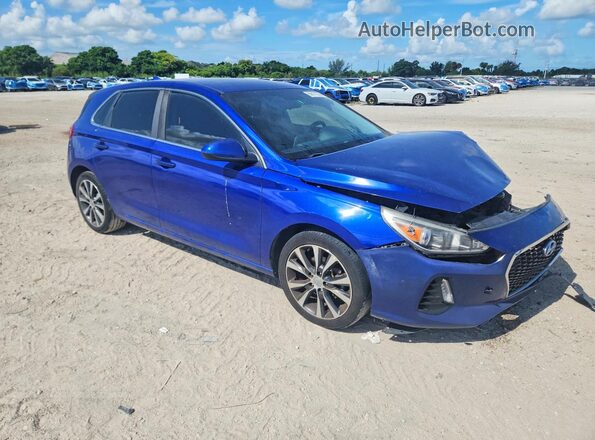 KMHH35LEXKU100340 2019 HYUNDAI ELANTRA Blue Vista trasera