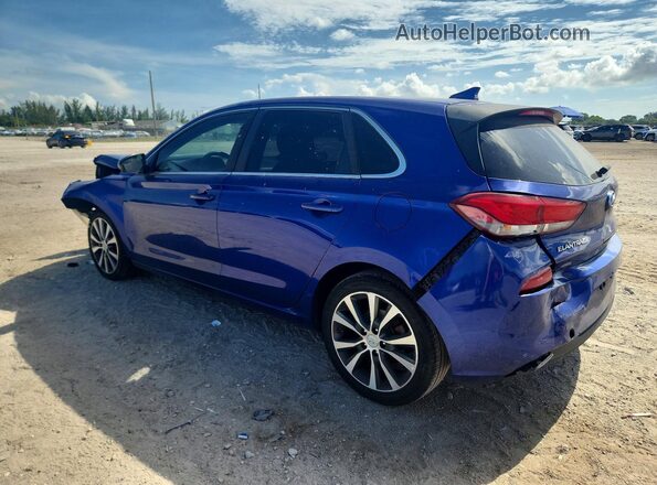 KMHH35LEXKU100340 2019 HYUNDAI ELANTRA Blue Delantero derecho