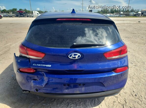 KMHH35LEXKU100340 2019 HYUNDAI ELANTRA Blue Vista de los asientos traseros