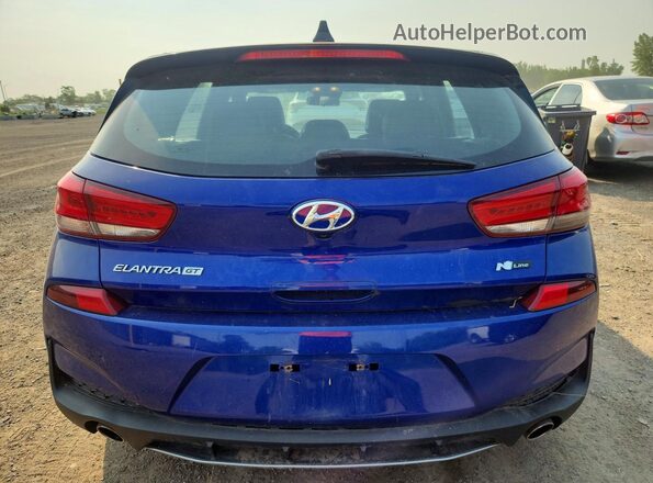 KMHH55LC4KU110161 2019 HYUNDAI ELANTRA Blue Widok z tyłu