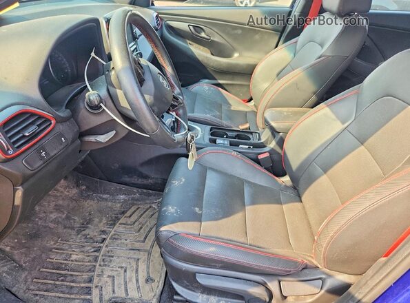 KMHH55LC4KU110161 2019 HYUNDAI ELANTRA Blue Widok wnętrza z przodu