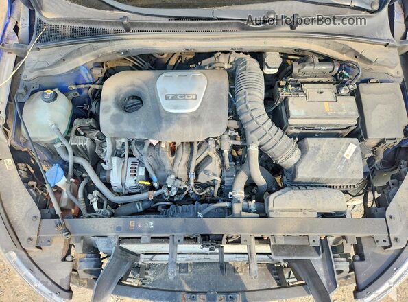 KMHH55LC4KU110161 2019 HYUNDAI ELANTRA Blue Widok wnętrza z tyłu