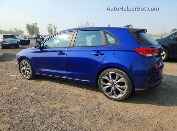 KMHH55LC4KU110161 2019 HYUNDAI ELANTRA Blue Tył lewy