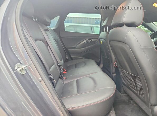 KMHH55LC5KU092432 2019 HYUNDAI ELANTRA Charcoal უკანა სავარძლების ხედი