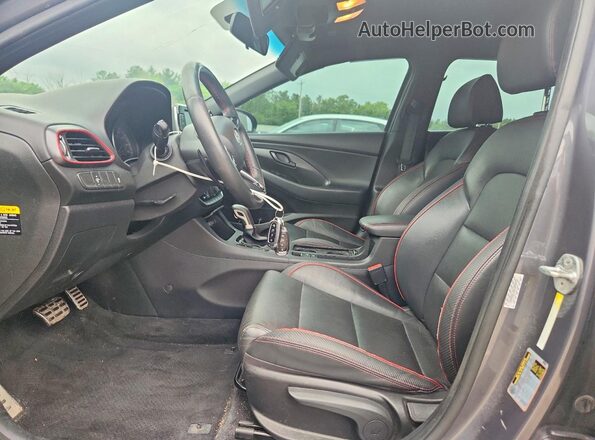KMHH55LC5KU092432 2019 HYUNDAI ELANTRA Charcoal წინა სალონის ხედი