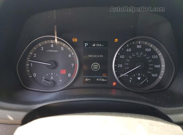 KMHH55LC7JU011249 2018 HYUNDAI ELANTRA White ხელსაწყოთა პანელის ხედი