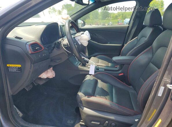 KMHH55LC7KU105343 2019 HYUNDAI ELANTRA Gray Front interior view