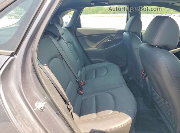 KMHH55LC7KU105343 2019 HYUNDAI ELANTRA Gray Rear seats view
