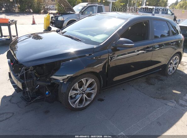 KMHH55LC7LU143866 2020 HYUNDAI ELANTRA GT Black წინა მარცხენა ხედი სამი მეოთხედიდან