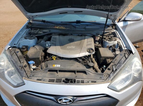KMHHT6KJ8GU134269 2016 HYUNDAI GENESIS Silver Вид задньої частини салону