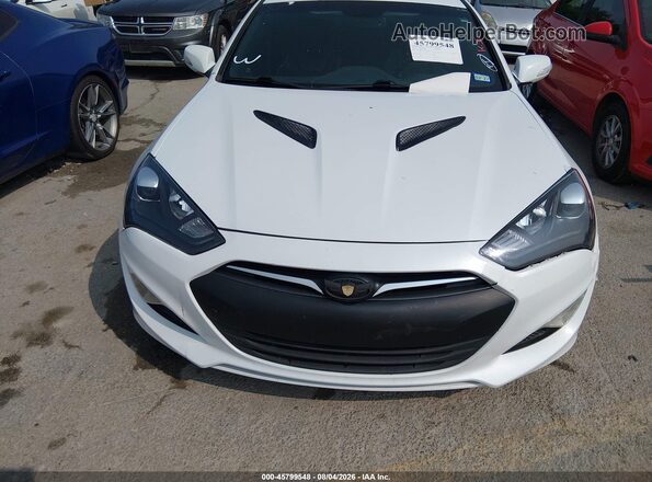 KMHHU6KJ9GU133791 2016 HYUNDAI GENESIS White Widok zestawu wskaźników
