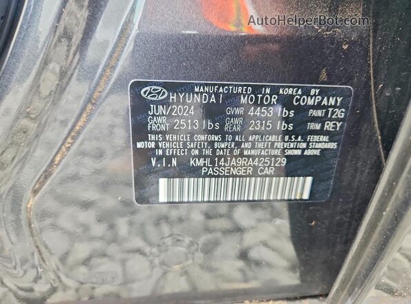 KMHL14JA9RA425129 2024 HYUNDAI SONATA Gray Вид підкапотного простору