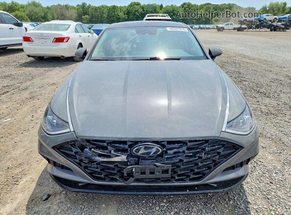 KMHL14JAXNA219246 2022 HYUNDAI SONATA Gray Դիմացի տեսք