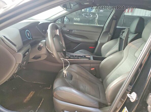 KMHL14JC5PA261537 2023 HYUNDAI SONATA Черный Вид салона спереди