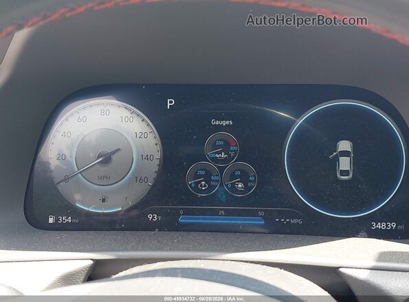 KMHL14JC6PA330770 2023 HYUNDAI SONATA Gray Widok tylnych siedzeń