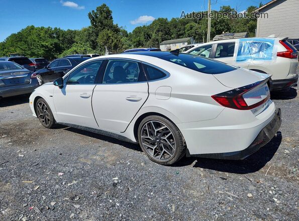 KMHL14JCXNA236887 2022 HYUNDAI SONATA White Задня ліва чверть