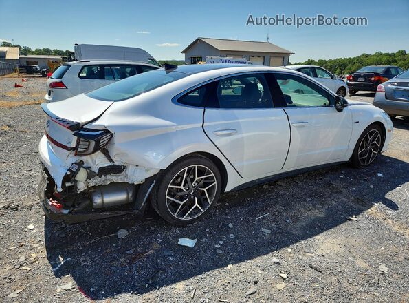 KMHL14JCXNA236887 2022 HYUNDAI SONATA White Задня права чверть